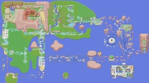 pokemon gamma emerald Hoenn Map HD